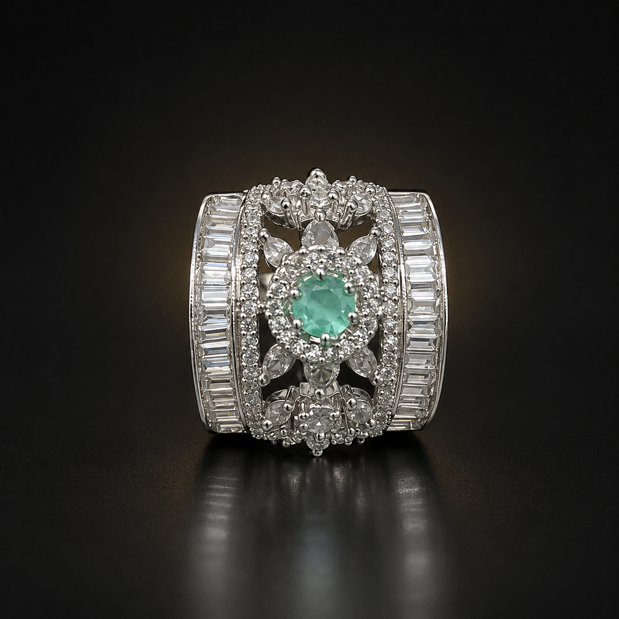 Royal Bloom Zircon Ring - Mint - photo 4