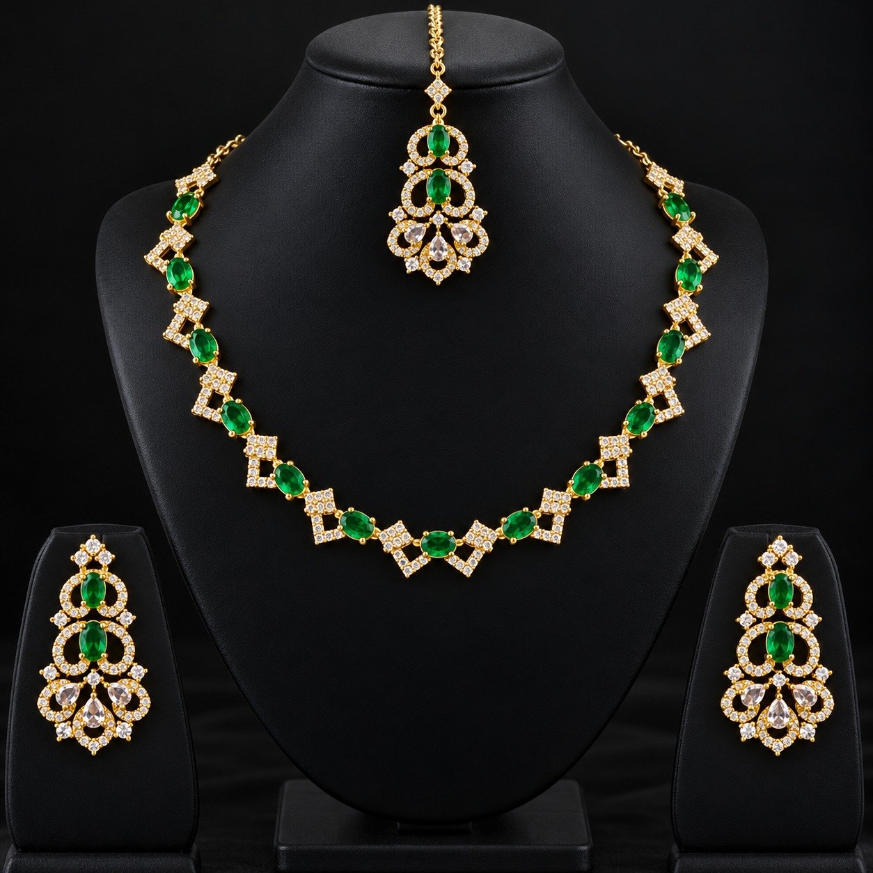 Crown Set - Emerald Green