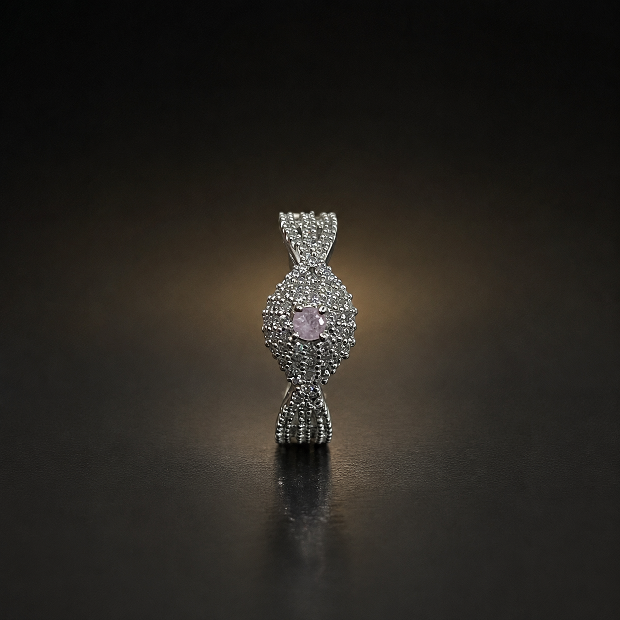 Royal Halo Ring - Pink - photo 3