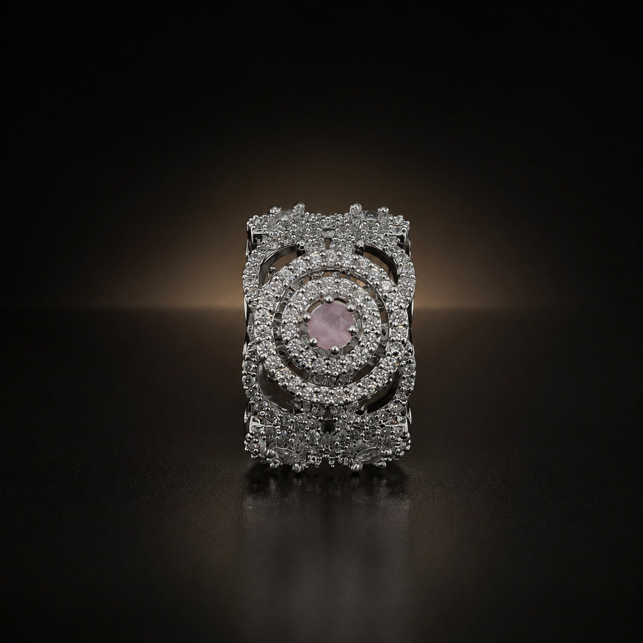 Royal Scroll Ring - Pink - photo 2
