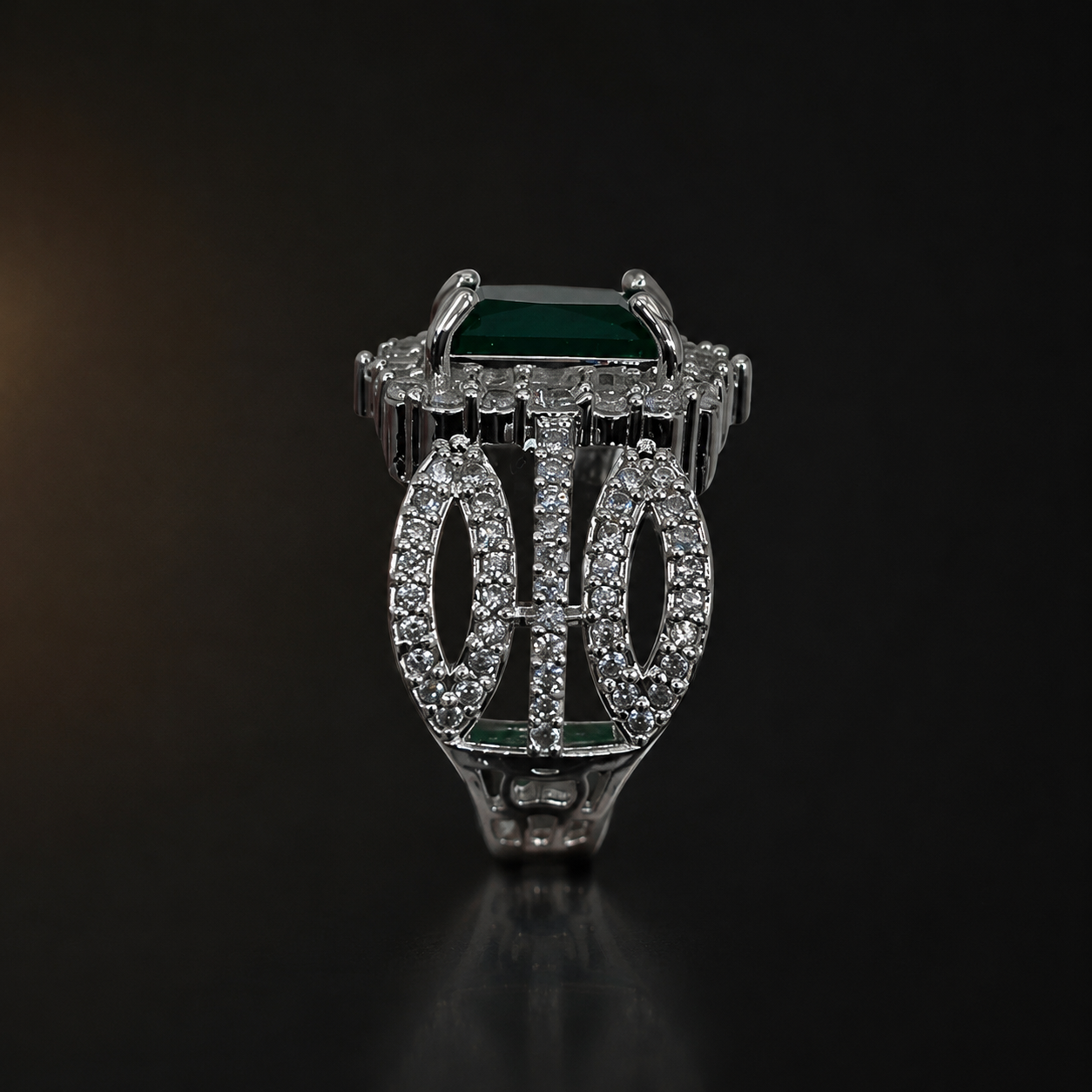 Regal Arch Ring - Emerald Green - photo 2