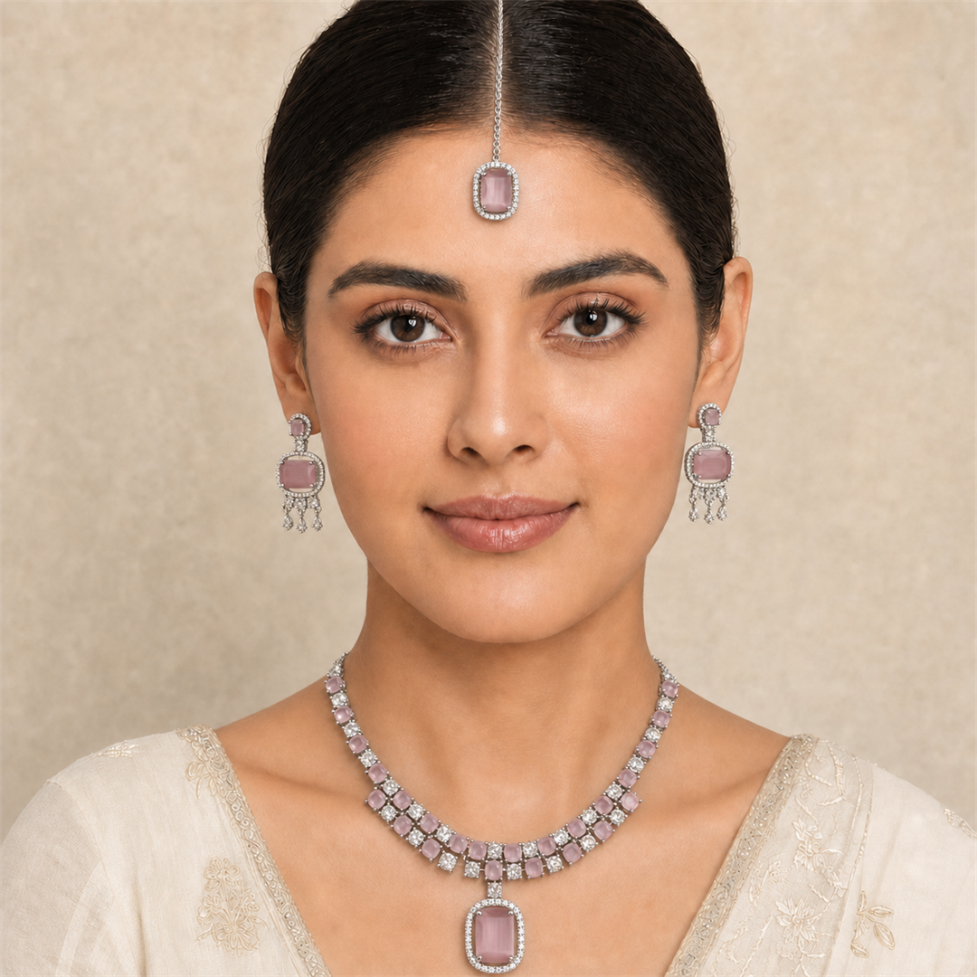 Square Zircon Set
