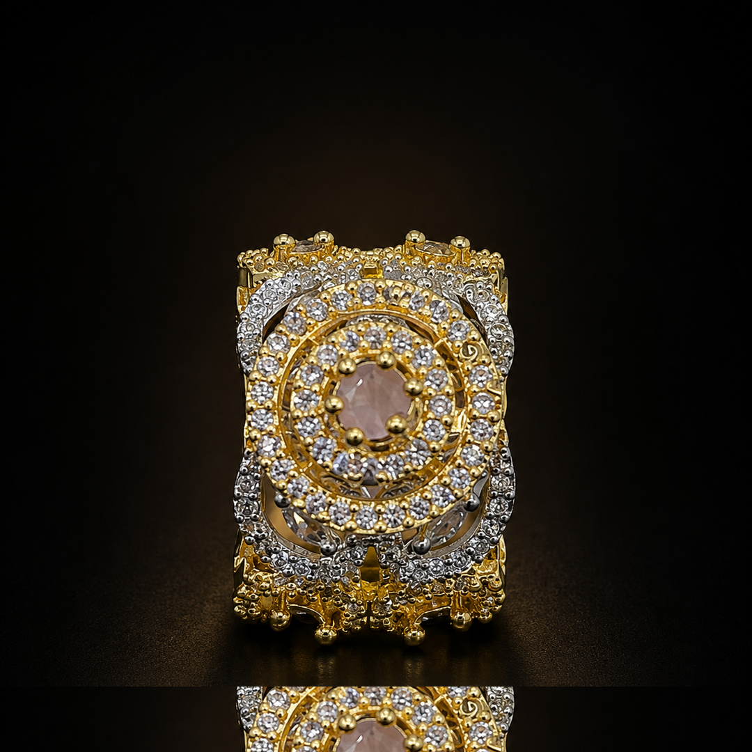 Royal Scroll Ring - Pink - photo 3