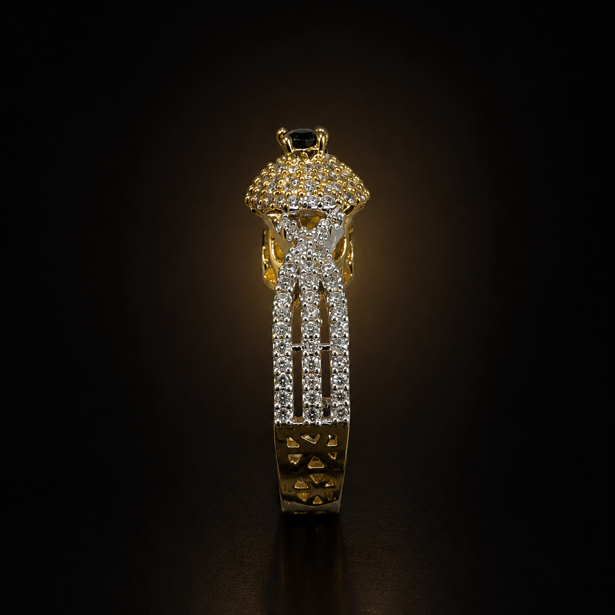 Royal Halo Ring - Black - photo 3