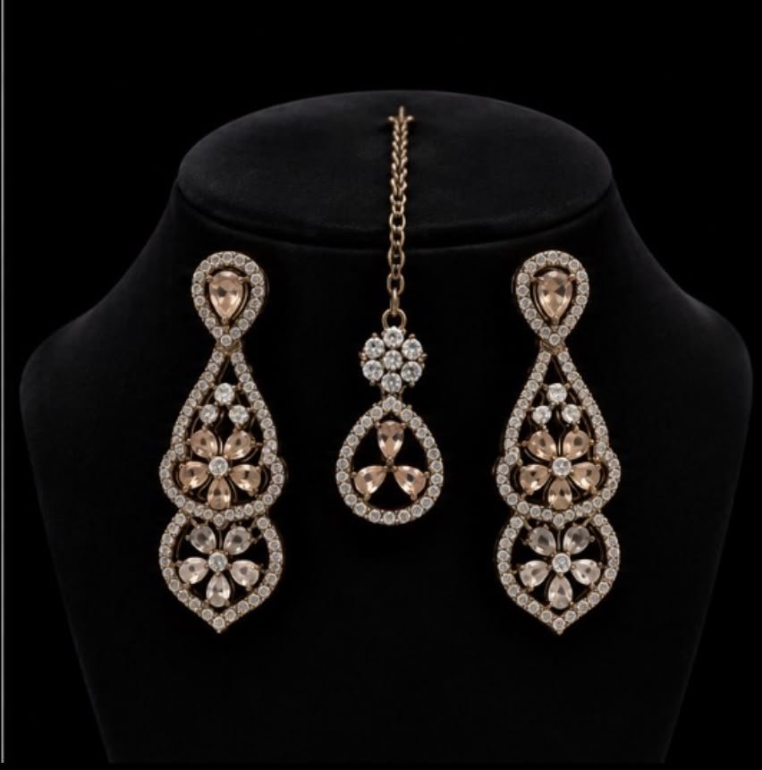 Royal Floral Necklace Set - Antique - photo 2