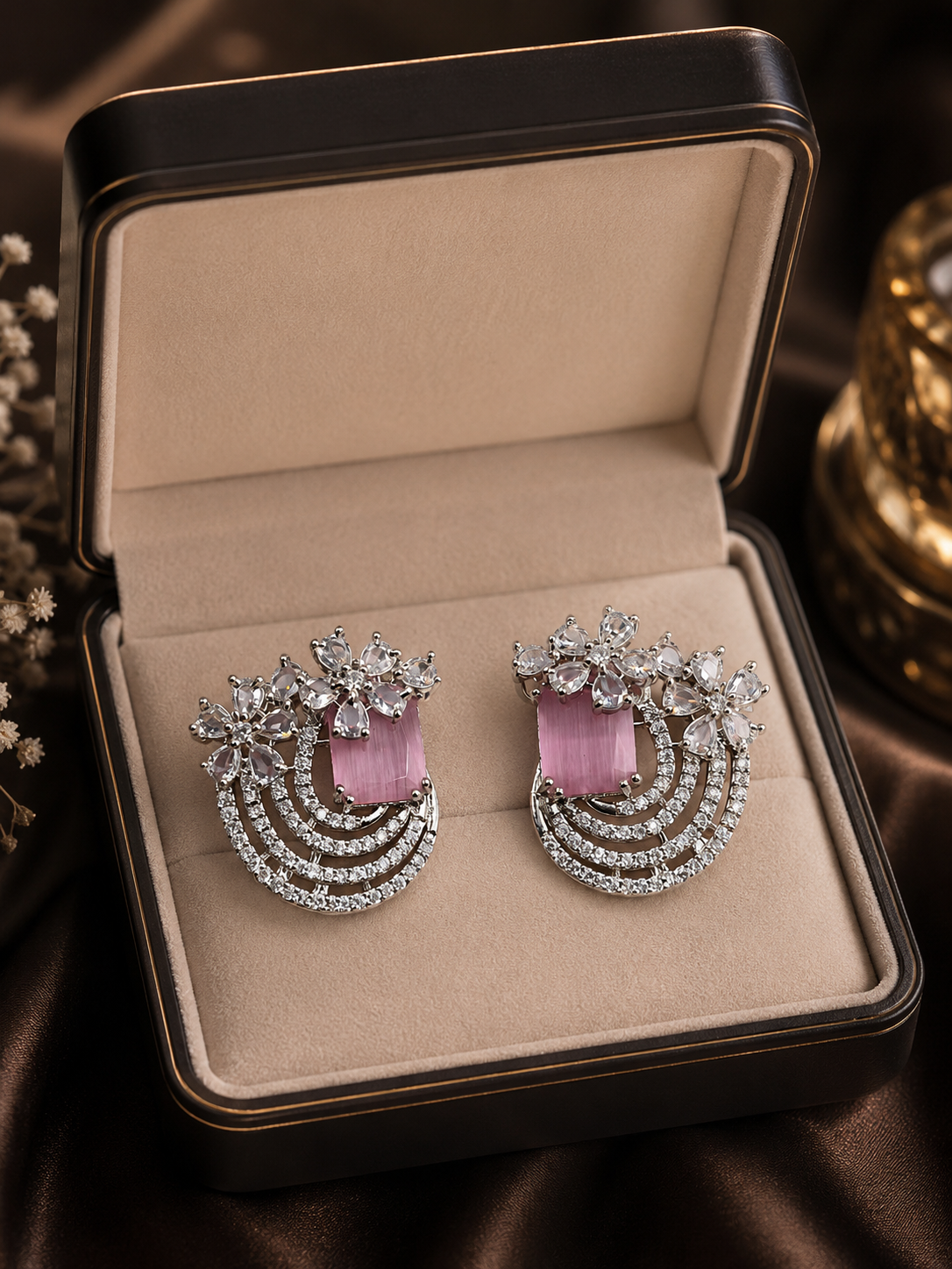 Floral Statement Earrings