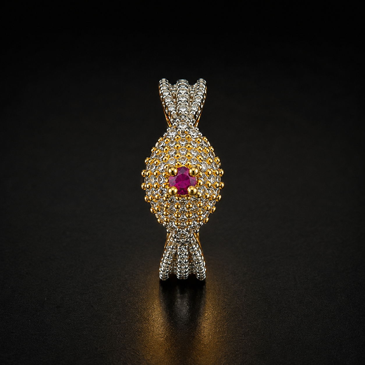 Royal Halo Ring - Ruby - photo 2