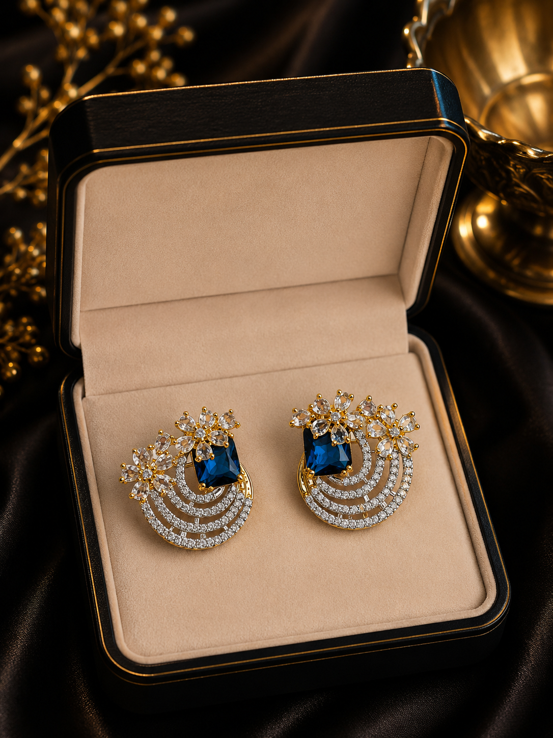 Floral Statement Earrings