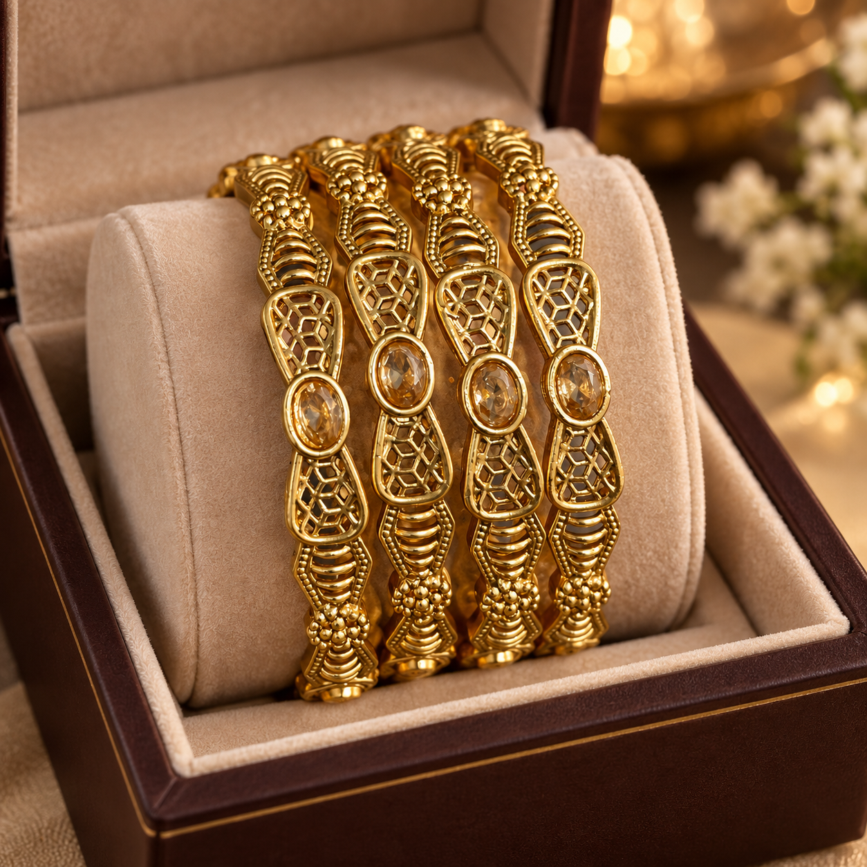 Rajwadi Bangles - Champagne - photo 2