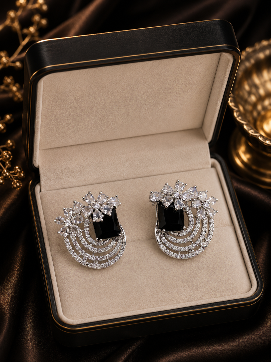 Floral Statement Earrings
