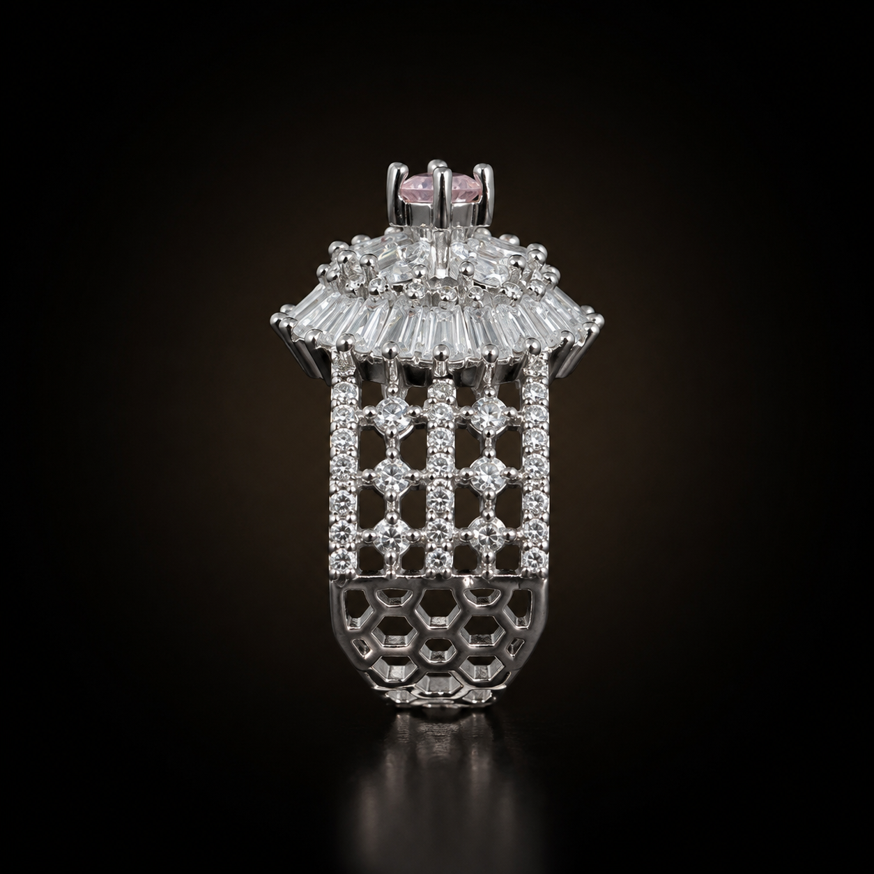 Regal Crown Ring - Pink - photo 2