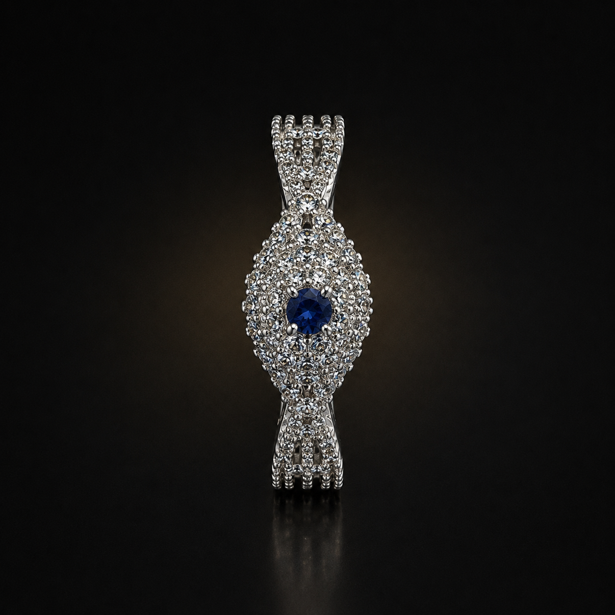 Royal Halo Ring - Blue - photo 2