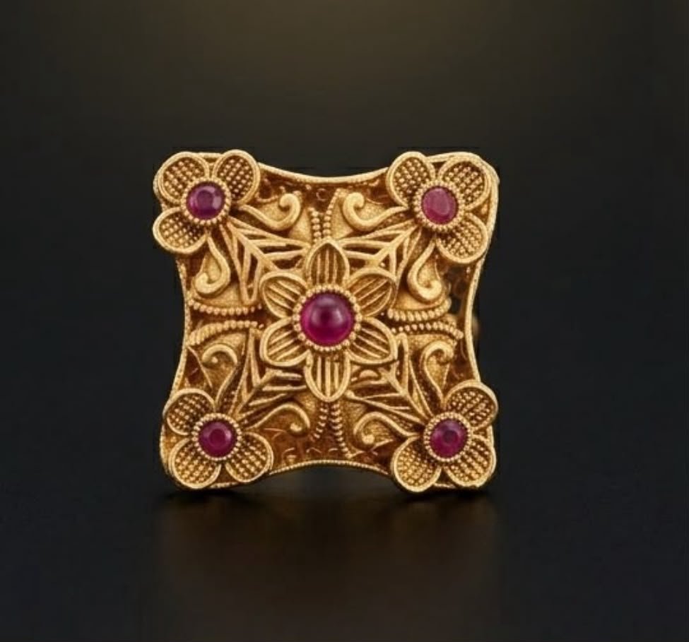 Rajwadi Ring - Red
