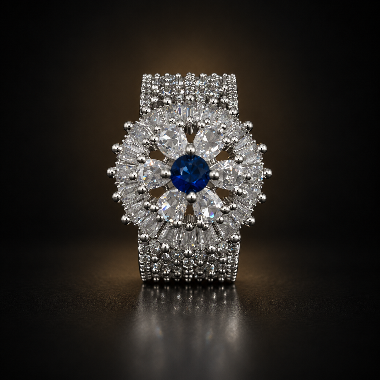 Regal Crown Ring - Blue - photo 3