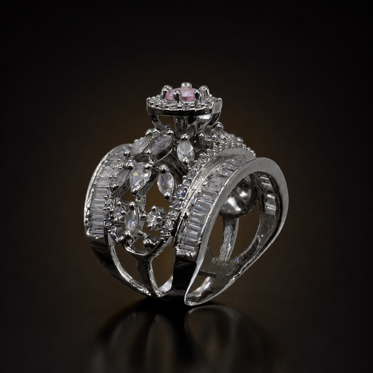 Royal Bloom Zircon Ring