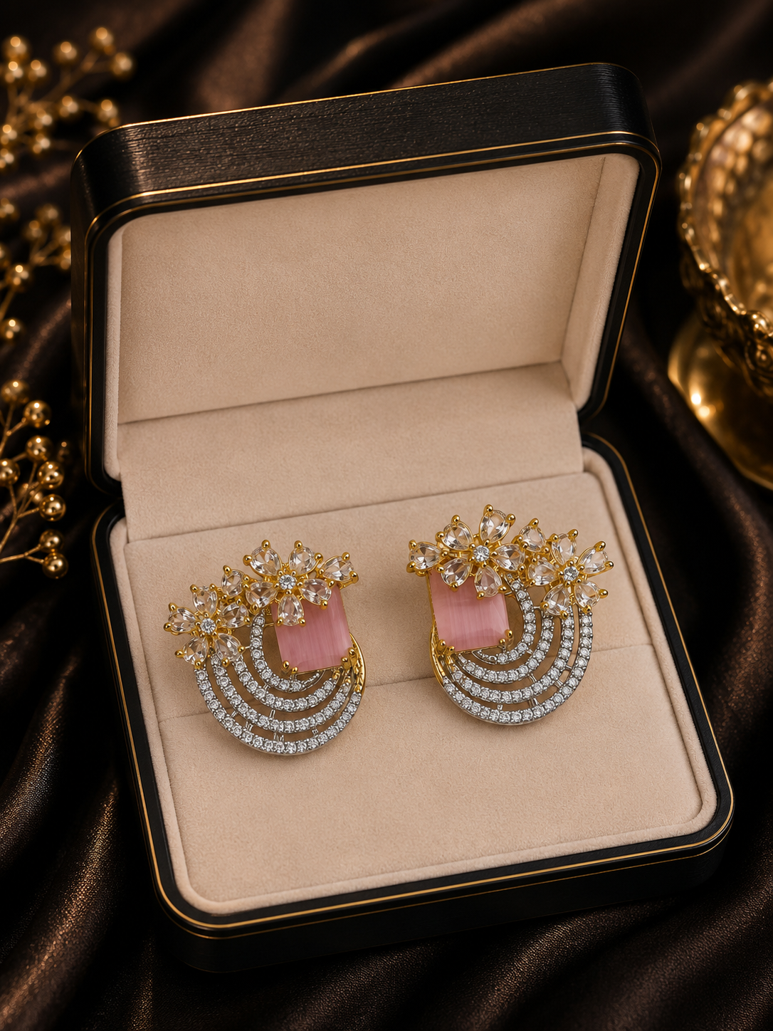 Floral Statement Earrings