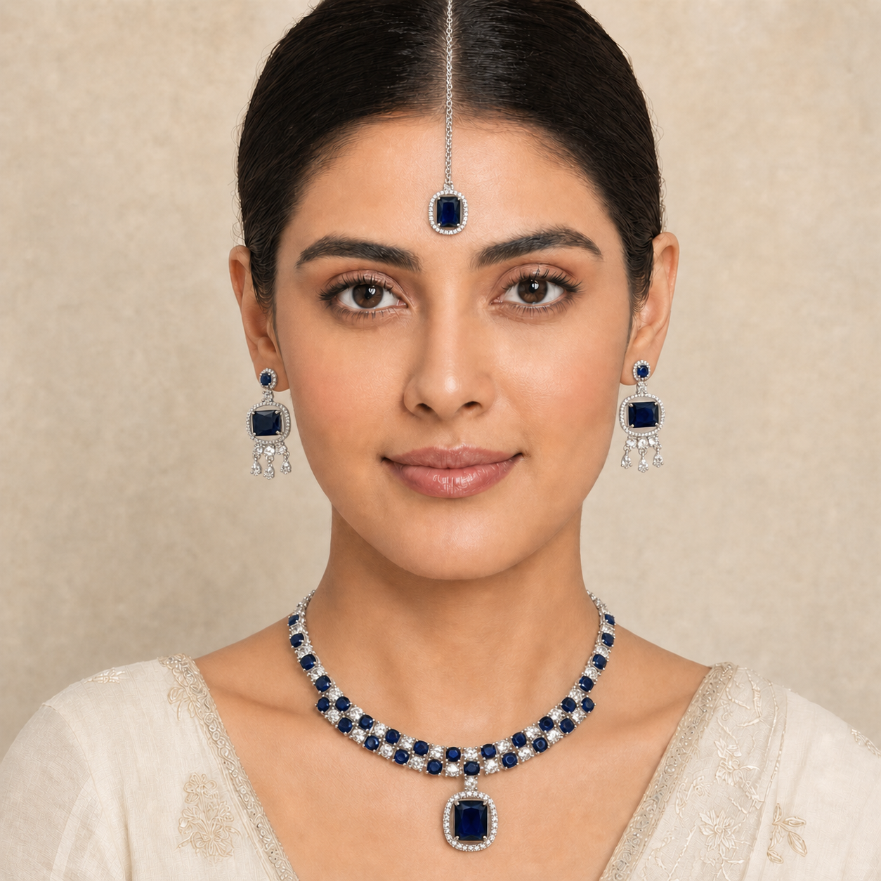 Square Zircon Set