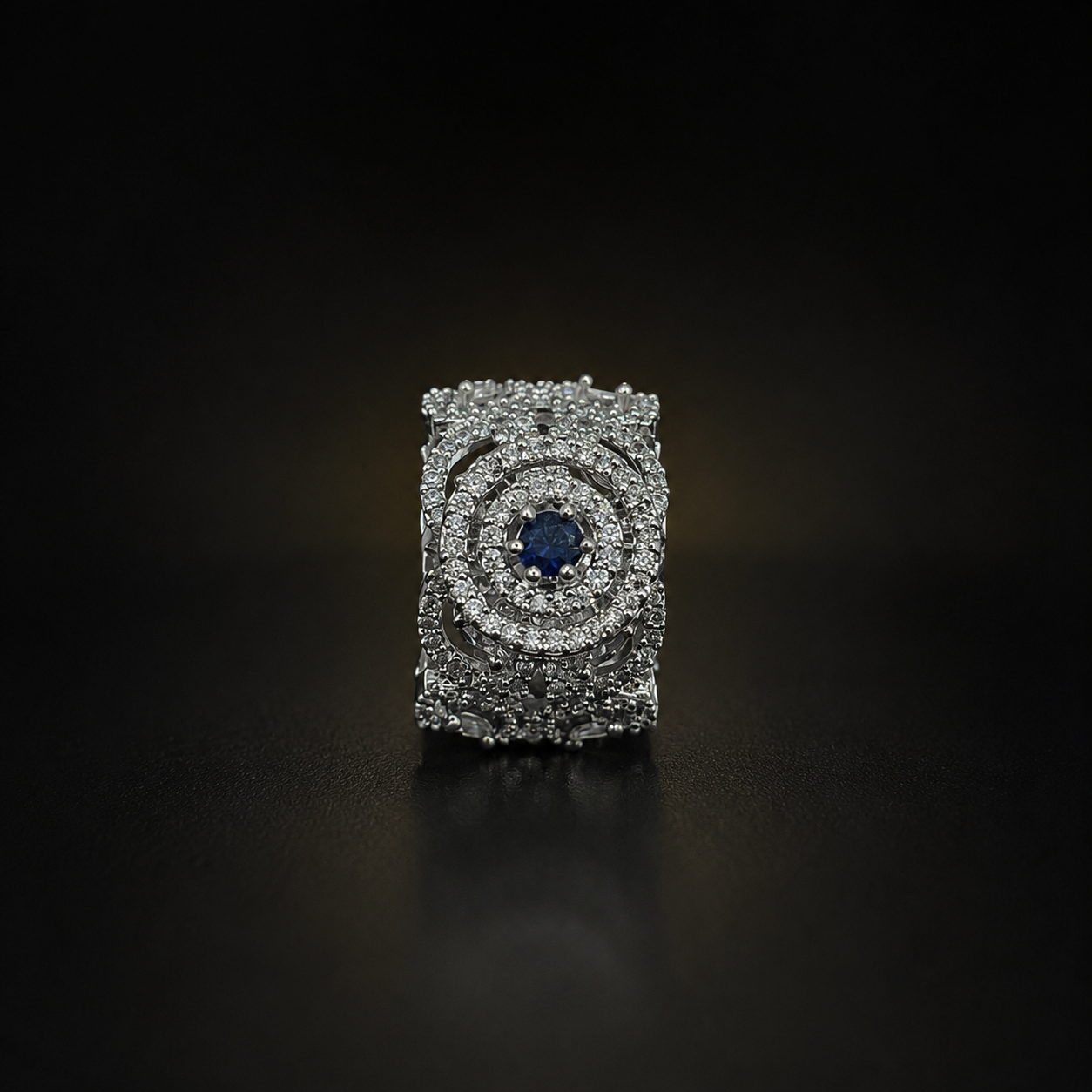 Royal Scroll Ring - Blue - photo 3