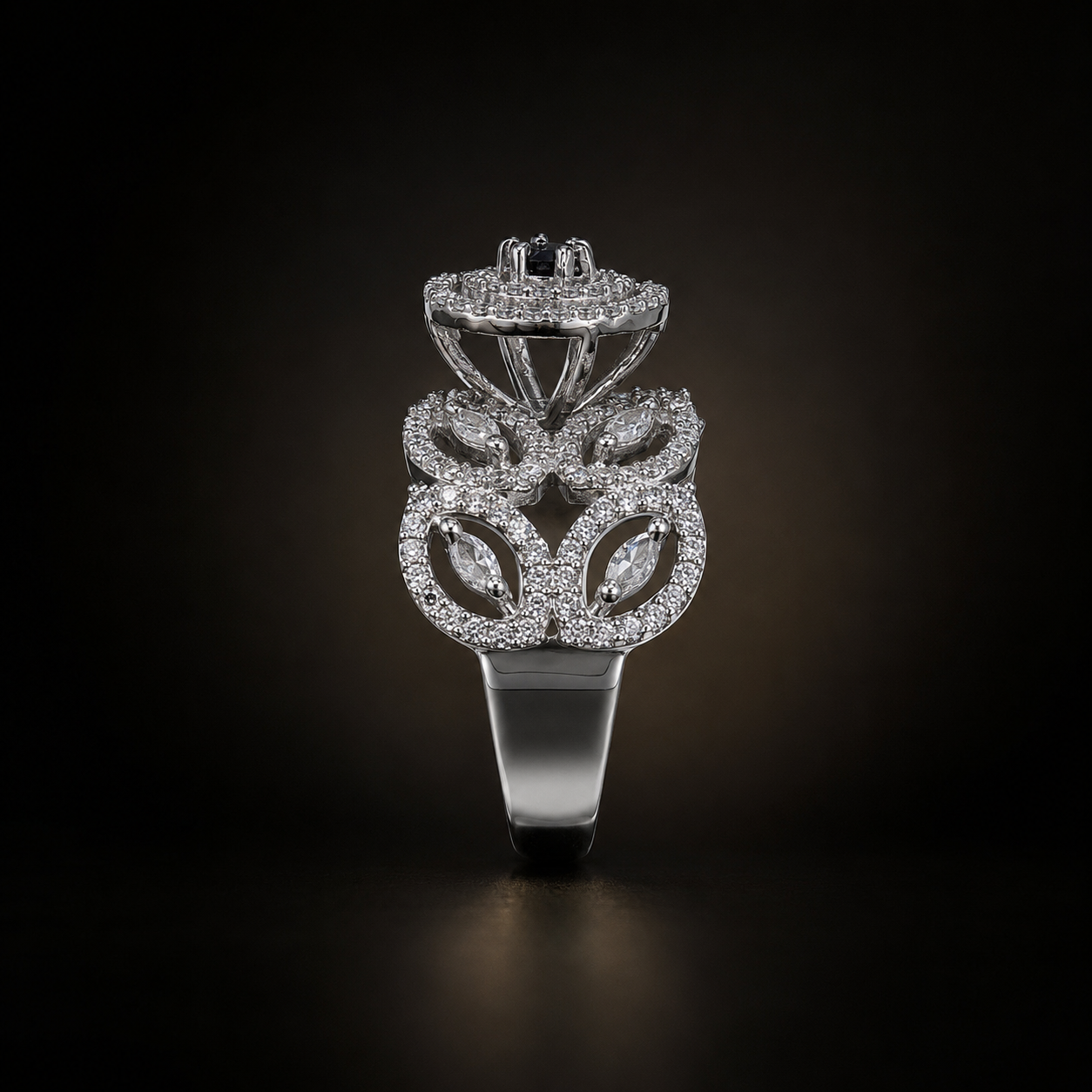 Royal Scroll Ring - Black - photo 2