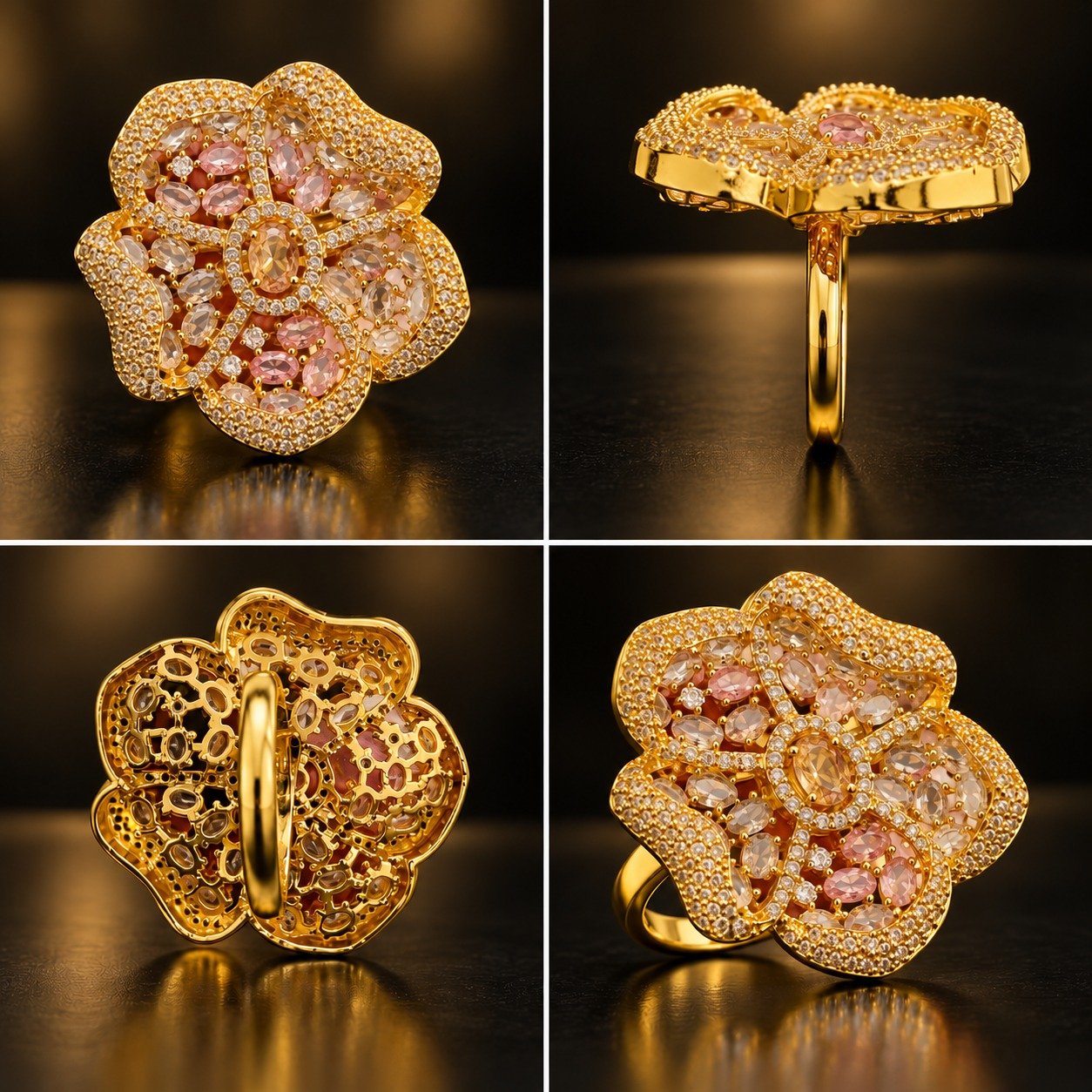 Blush Bloom Ring - Champagne - photo 2