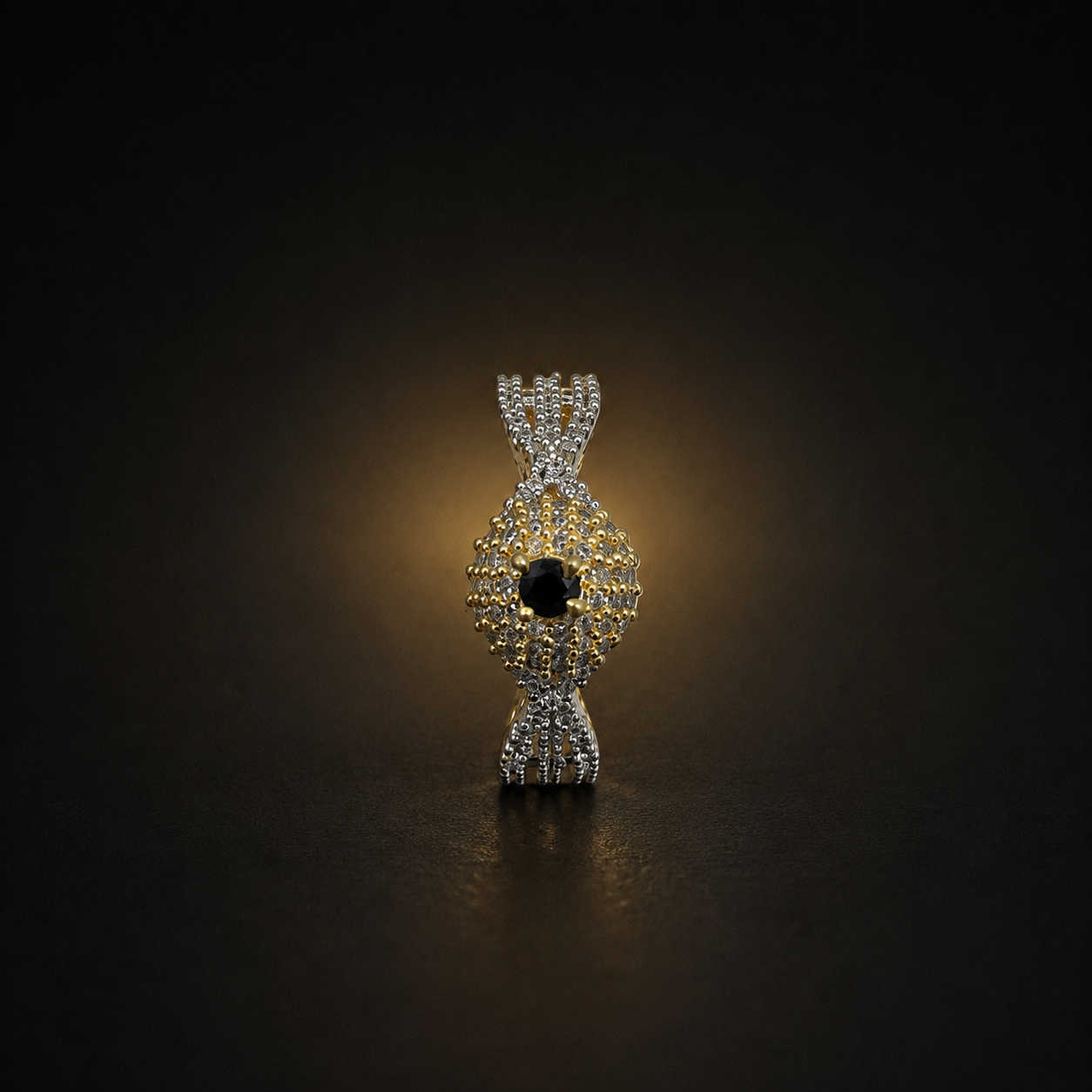 Royal Halo Ring - Black - photo 2