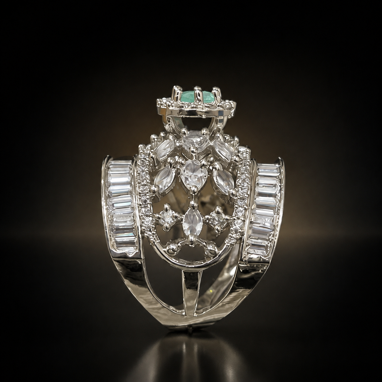Royal Bloom Zircon Ring - Mint - photo 3