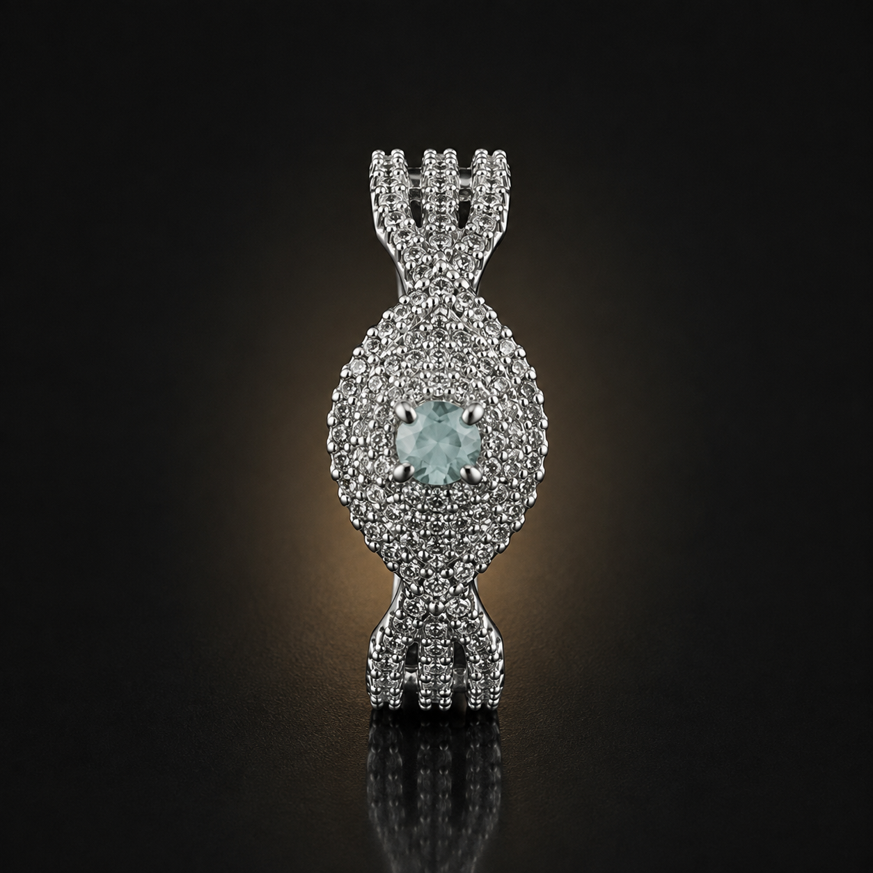 Royal Halo Ring - Mint - photo 2