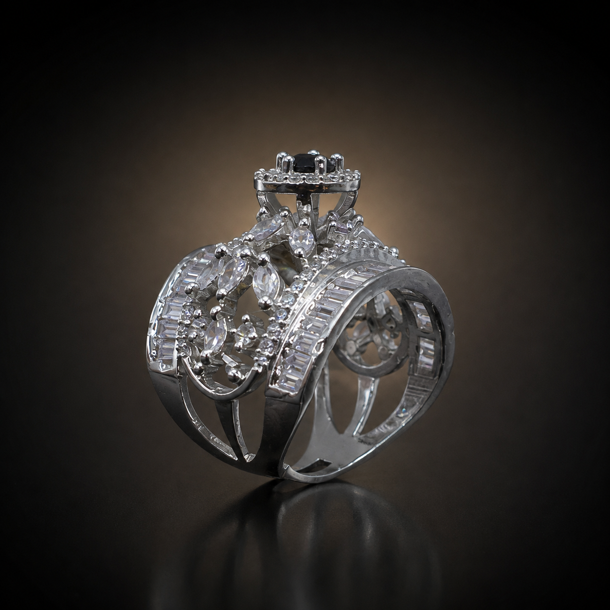 Royal Bloom Zircon Ring