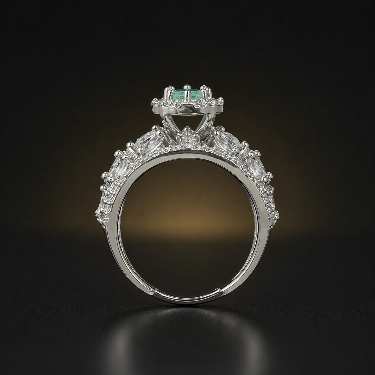 Royal Bloom Zircon Ring - Mint - photo 2
