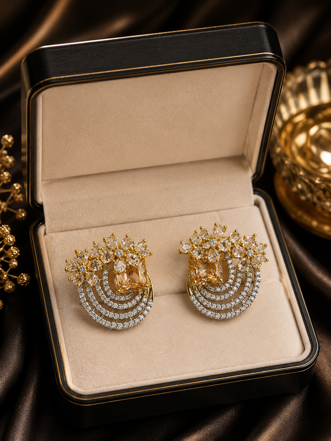 Floral Statement Earrings