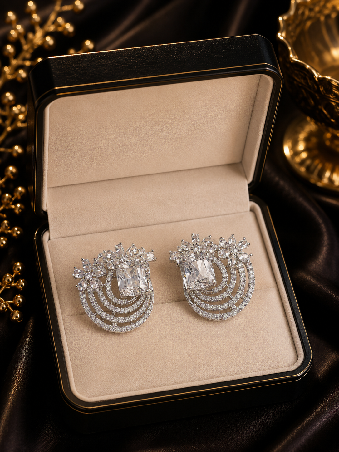 Floral Statement Earrings
