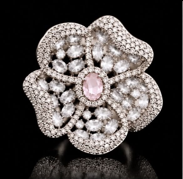 Blush Bloom Ring - Pink